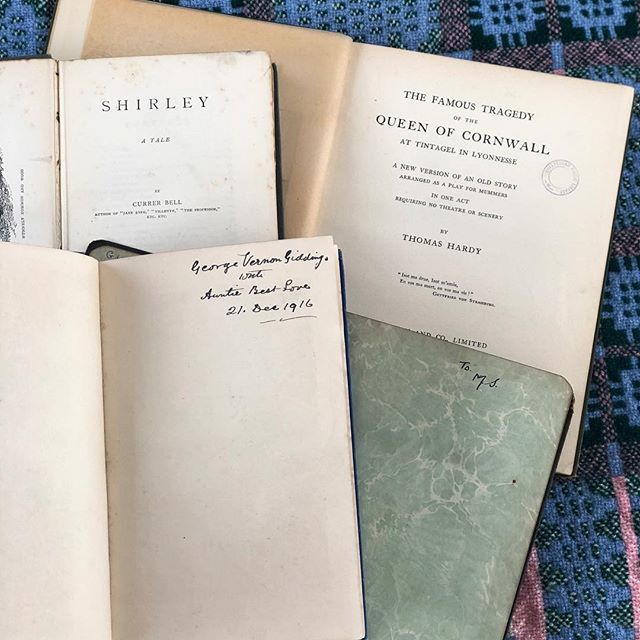 One of the things I’ve been loving recently is collecting old books. They don’t have to be rare or in amazing condition, but I do love them if they have a story behind them.
My favourites include my collection of Lord Byron poetry, which includes the inscription “Xmas 1918” and my latest edition to my collection: Harriet Martineau’s Feats on the Fjord which contains, in beautiful handwriting, “21st December 1916”. I often sit and think about who “George Vernon Giddings” and “M.S” may have been — did they fight in the First World War? What did they think of the books, if they read them at all? I feel there’s a story in there somewhere! 📖
Do you own any old books? 📚
•
•
•
•
#oldbooks #vintagebooks #books #bookstagram #booktube #bookphotography #bookstore #byron #booklovers #bookworm #shelfie #yalit #ireadya #bookshelf #booklover #booklove #bookshop One of the things I’ve been loving recently is collecting old books. They don’t have to be rare or in amazing condition, but I do love them if they have a story behind them.
My favourites include my collection of Lord Byron poetry, which includes the inscription “Xmas 1918” and my latest edition to my collection: Harriet Martineau’s Feats on the Fjord which contains, in beautiful handwriting, “21st December 1916”. I often sit and think about who “George Vernon Giddings” and “M.S” may have been — did they fight in the First World War? What did they think of the books, if they read them at all? I feel there’s a story in there somewhere! 📖
Do you own any old books? 📚
•
•
•
•
#oldbooks #vintagebooks #books #bookstagram #booktube #bookphotography #bookstore #byron #booklovers #bookworm #shelfie #yalit #ireadya #bookshelf #booklover #booklove #bookshop